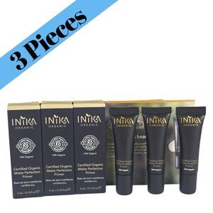 3 Pack Inika Organic Matte Perfection Primer 4ml / 0.13oz Each New In Box